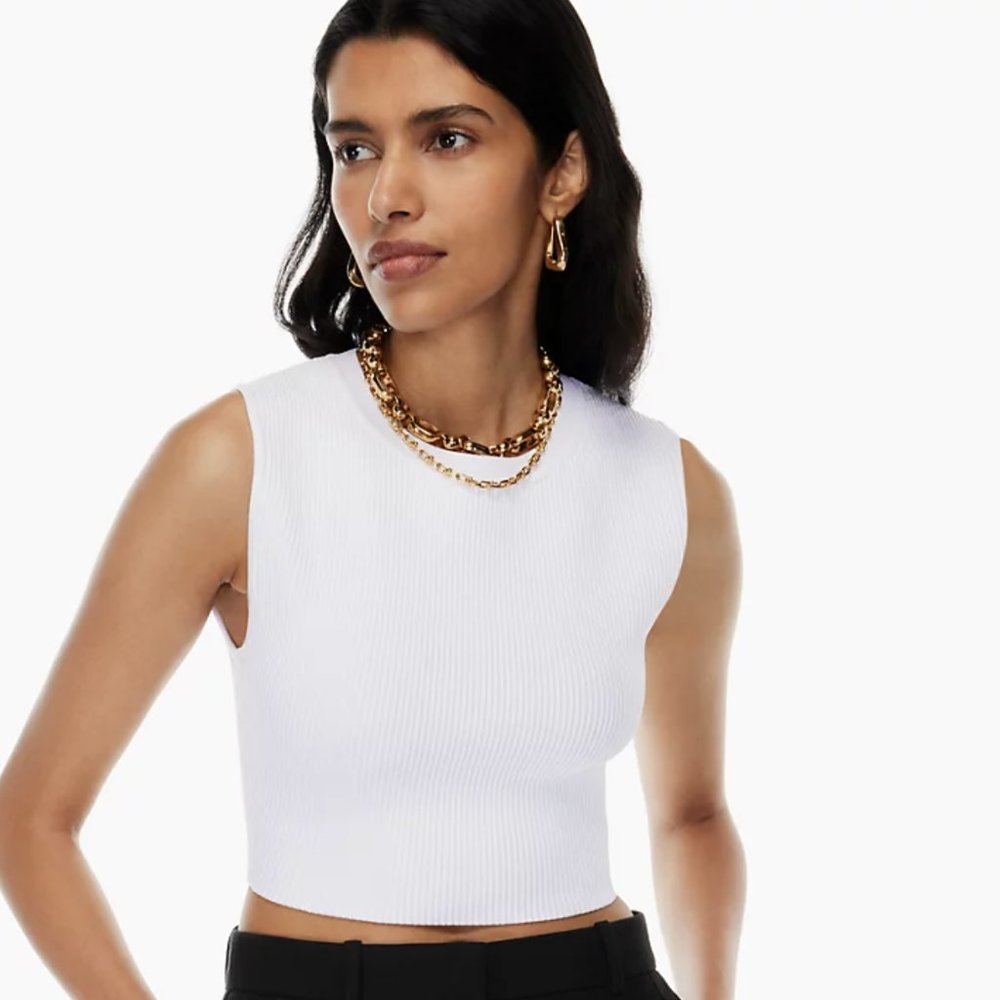 Sculpt Knit Muscle Cropped Tank